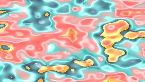 Abstract Plastic Surface Moving in Bright Colorful Waves Stock-Footage 330120037