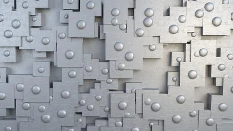 Abstract plate with rivets Stock Illustration