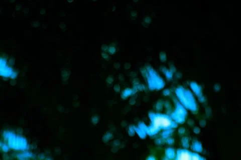 Abstract Play of Light and Shadow, Enigmatic Teal Bokeh Delights, Mysteriou.. Stock Photos