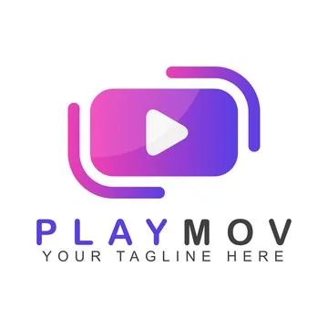 Abstract play Logo design Stock Illustration