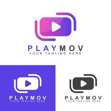 Abstract play Logo Stock Illustration