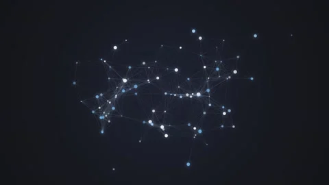 Abstract plexus animation background with moving dots and lines for technol.. Stock Footage 340971231