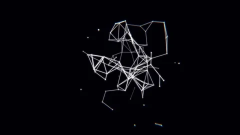 Abstract plexus animation. Stockbeeldmateriaal 299923254