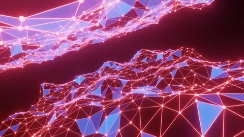 Abstract plexus background with connected lines and dots. Stock Footage 160746631