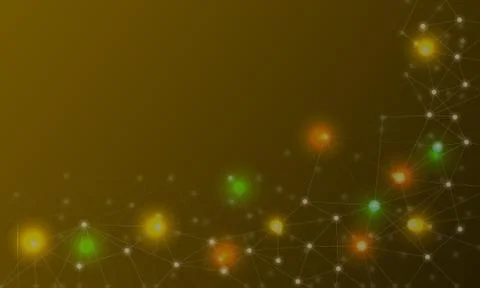 Abstract plexus background with connected lines and dots. Vector illustration. Stock Illustration