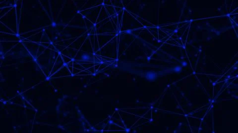 Abstract plexus background with connected lines and dots. Connected polygon.. Stock Illustration