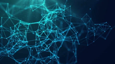 Abstract plexus background in dark. Video stock 101460472