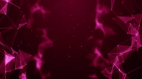 Abstract plexus background with deep pink and magenta flowing energy Stock Footage 327625279