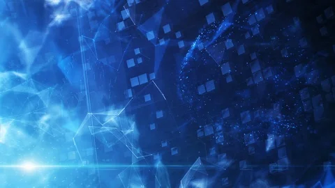 Abstract Plexus Background Stock Footage 127118488