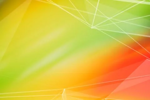 Abstract Plexus Background. Geometric poligonal texture on floral blurred bac Stock-Illustration