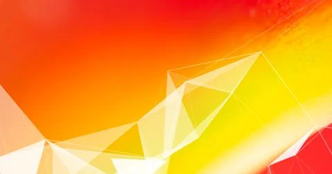 Abstract Plexus Background. Geometric poligonal texture on floral blurred bac Foto stock