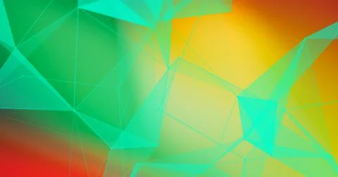 Abstract Plexus Background. Geometric poligonal texture on floral blurred bac Stock Photos