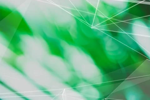 Abstract Plexus Background. Geometric poligonal texture on blurred background Stock Photos