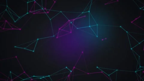 Abstract Plexus Background with Geometric Shapes and Lines, a Modern Digita.. Stock Footage 336620041