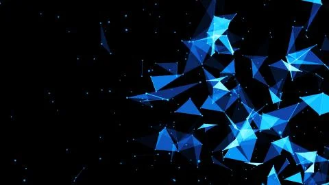 Abstract Plexus Background. Hi Tech Digital Background Stock Illustration