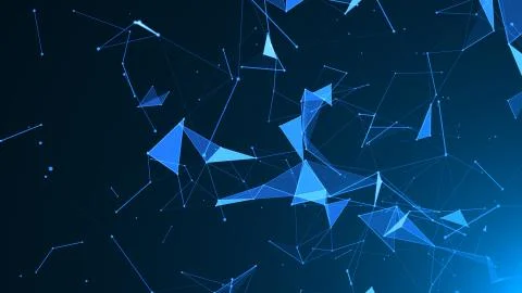 Abstract Plexus Background. Hi Tech Digital Background Stock Illustration