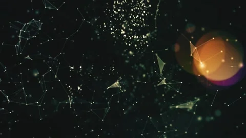 Abstract plexus blue background for holiday presentations, titles and mockup Stock Footage 164461372