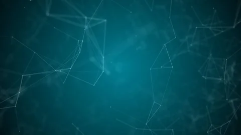 Abstract Plexus Blue  Network Technology Stock Footage 129511915