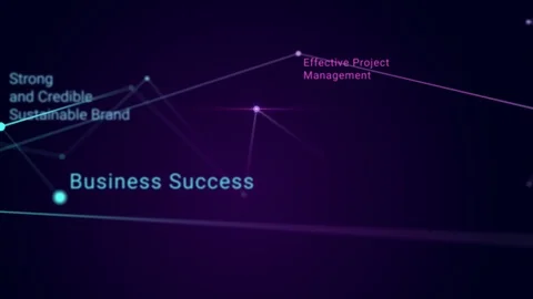 Abstract plexus Business Geometrical background. Видео 99091053