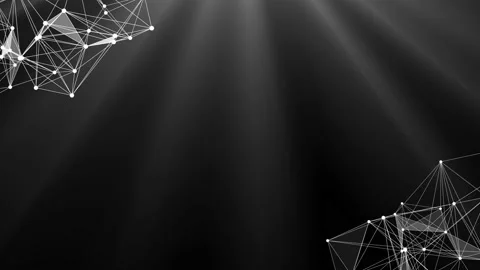 Abstract plexus of chaotic particles. Futuristic motion background design with Stock Footage 113510355