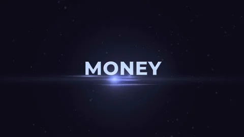 Abstract Plexus Cinematic Financial Background with Text Money Stock Footage 95755052