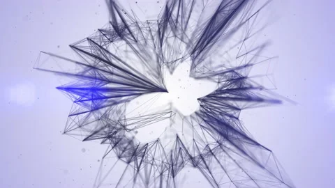Abstract Plexus Circle Stock-Footage 158745602