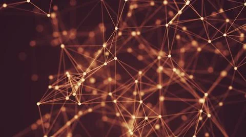 Abstract plexus communication and technology network background. Stock-Illustration