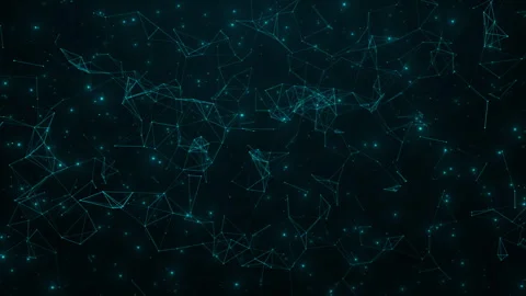 Abstract plexus connected lines geometrical shapes concept Stock Footage 337865380