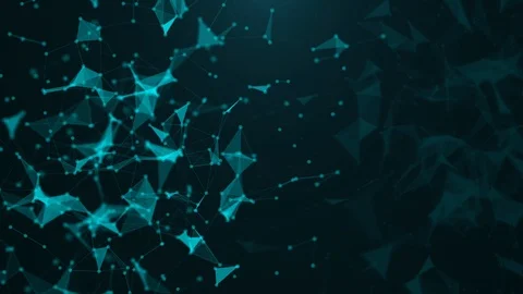 Abstract plexus connection paths. DOF Animation Stock Footage 107965667