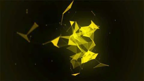 Abstract plexus, depth of field black, plexus hand, mobile cyber, future dots Stock Illustration