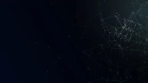 Abstract plexus digital connection moving dots and lines. Technology 5G Video stock 154770032