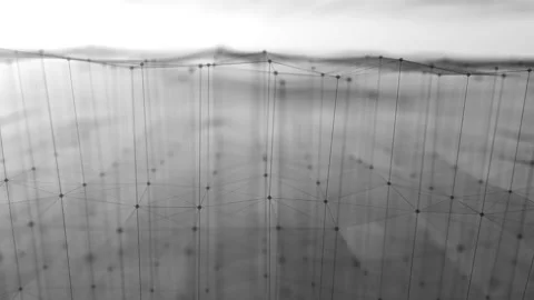 Abstract Plexus Digital Fx Technology Background Loop Stock Footage 171467020