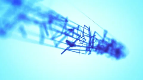 Abstract Plexus Digital Fx Technology Background Loop Video stock 193987099