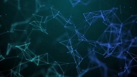 Abstract Plexus Digital Geometrical Background 4k animation. Stock Footage 313836883