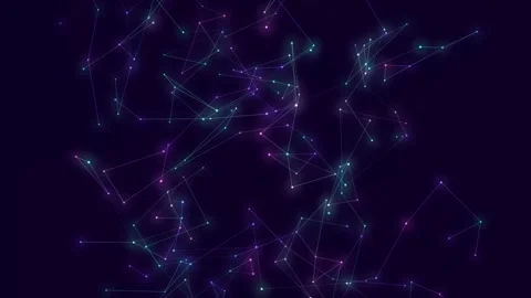 Abstract Plexus Digital Network Motion Background Loop Stock Footage 346435690
