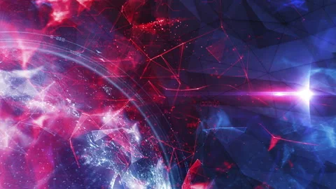 Abstract Plexus Earth Background in a 3D animation Stock Footage 235613389
