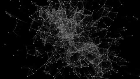 Abstract plexus geometric shapes Видео 117277006