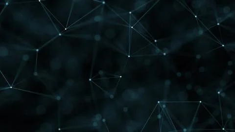 Abstract Plexus Geometrical Background with lines and dots Stock Illustration