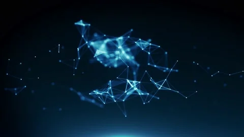 Abstract Plexus Geometrical Background Loop Stock Footage 150959594