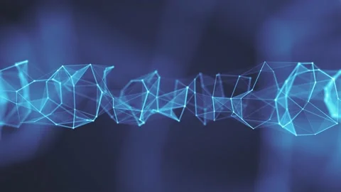 Abstract Plexus Geometrical Background Loop Stock Footage 151957905