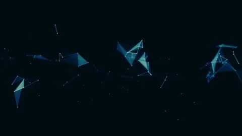 Abstract Plexus Geometrical Background Loop Stock Footage 152399593