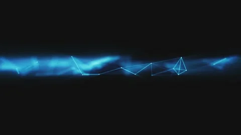 Abstract Plexus Geometrical Background Loop Stock Footage 153465854