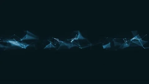 Abstract Plexus Geometrical Background Loop Stock Footage 153697687