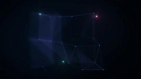 Abstract Plexus Geometrical Background Loop Stock Footage 157976879