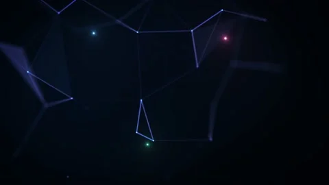 Abstract Plexus Geometrical Background Loop Stock Footage 157976880