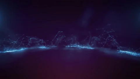 Abstract Plexus Geometrical Background Loop Stock Footage 158671207