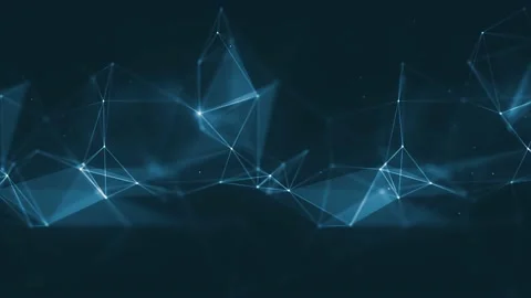 Abstract Plexus Geometrical Background Loop Stock Footage 158754695