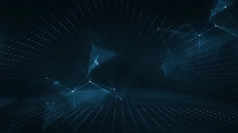 Abstract Plexus Geometrical Background Loop Stock Footage 159204641