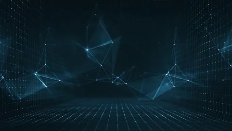 Abstract Plexus Geometrical Background Loop Stock Footage 159204656