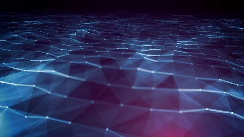 Abstract Plexus Geometrical Background Loop Video stock 159497901